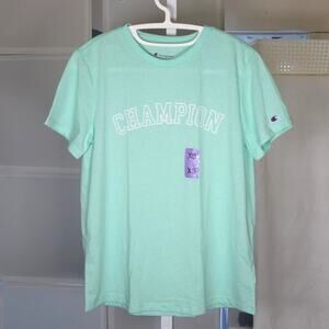 Champion Mint Green Logo T-Shirt sz XS New with Tag
